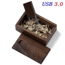 Wooden Stick Pen Drive Crystal Memory Flash Storage Custom Your Own Logo 4-64 GB picture