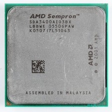 AMD Sempron 3400+ SDA3400AIO3BX Socket 754 2GHz Palermo 256KB 90nm 59W Processor picture