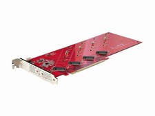 StarTech Quad M.2 PCIe Adapter Card, PCIe x16 to Quad NVMe or AHCI M.2 SSDs, PCI picture