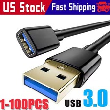 USB3.0 Extension Cable High Speed Extender Cord Adapter TypeA Male to Female LOT picture