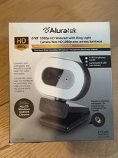 Aluratek HD Webcam 1080p with Ring Light (AWCL05F) **OPEN BOX** picture