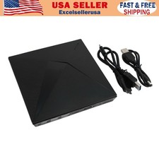 Ultra-Thin Dvd Rw Cd External Optical Drive Portable Type-C Usb Laptop Pc Blk E4 picture