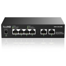 10Gb RJ-45 Ethernet Network Switch Web Managed, 2 x 10Gb RJ45 Ports, 4 x 2.5G... picture
