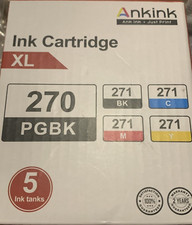 Ankink Ink Cartridge 270 and 271 5 pack/Canon Pixma MG And TS Series picture