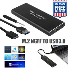 M.2 SATA SSD to USB 3.0 External SSD Reader Converter Adapter Enclosure US. picture