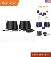 Dual Bluetooth Speakers with USB 3.0 & Touch Control - Perfect for Any Device picture
