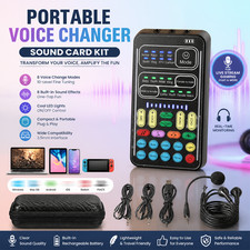 Voice Changer Handheld Device 8 Sound Effects with Storage Bag for Gaming picture