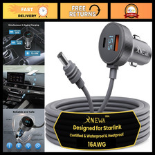 5M/16FT Mini Car Adapter & 3-in-1 Power Cable for Starlink Satellite System picture