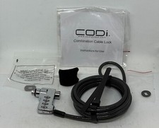 CODI A02003 4 DIGIT COMBINATION CABLE LOCK GALVANIZED STEEL 6 FEET NEW picture