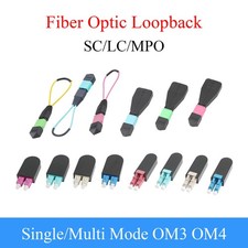 1PCS MPO/PC Fiber Optic Loopback Single Mode Female OM3 OM4 Adapter8/12/24 Cores picture