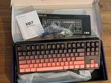 EWEADN X87 Wireless RGB 75% Mechanical Gaming Keyboard-Black Pink Linear Switch picture