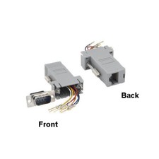 [x10] DB9 Male to RJ-45(8P8C) Female Modular Adapter Converter Serial Connection picture