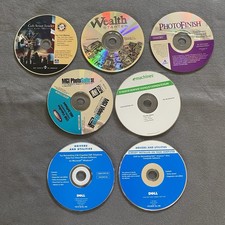 Computer Discs Lot Of 7 Dell HP Emachines MGI Photo Finish - Untested - Tech picture