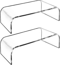 Acrylic Monitor Stand 50 lb Capacity Space Saver Desk Riser for Laptop PC picture