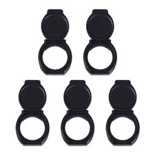 5Pcs Durable ABS Phone Webcam Covers Black Privacy Protector Stickers picture