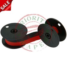 (60) UNIVERSAL TWIN SPOOL CALCULATOR RIBBONS - BLACK & RED ~FREE SHIPPING~ picture