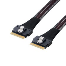 Cablecy To SFF-8654 Slim SAS  Target PCI-E Slim Line SAS 4.0 SFF-8654 8i 74pin picture