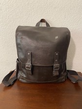 TUMI T-Tech Forge Mesabi Leather Brief Pack 54183B Brown Rucksack Backpack VGUC picture