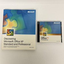 Microsoft Office XP Professional 2002 2 Discs with Product Key & Book picture