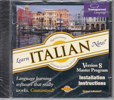 Learn Italian Now & Transparent Bonus CD Language Software Installation CD NEW picture