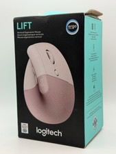 Logitech Lift Vertical Ergonomic Mouse, Wireless, Rose Pink Color WITH Dongle picture