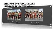 LILLIPUT RM-7024-VD -3RU Rack Moniteurs Avec Double VGA,Vidéo & DVI En / Sorties picture