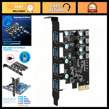 4-Port PCIe USB 3.0 Expansion Card for Desktop PC, Supports Windows 7/8/10/11 picture