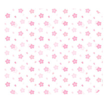 PINK HEARTS STARS BOWS LOVE VALENTINE FLORAL THEMED MOUSE PAD MOUSEPAD 9 X 7 picture