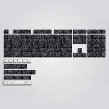 DIXSG Low Profile PBT Keycaps 120 Keys Dye Sub for Cherry MX Vintage Blue picture