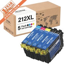5 Pack T212XL Ink Compatible for Epson Workforce XP-4100 XP-4105 WF-2850 WF-2830 picture