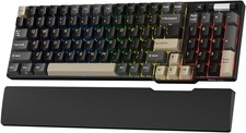 Royal Kludge RK96 96 Key Wireless Bluetooth Mechanical Keyboard Wrist Rest picture