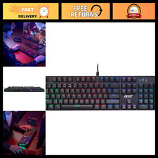 Wired RGB Gaming Keyboard - Mechanical Keys, Anti-Ghosting, Ergonomic Design, Mu picture