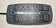 Tripp Lite 10-Outlet Surge Protector TLP1008TEL 8ft Cord *TESTED and WORKS* picture