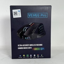 Venus Pro RGB Wireless MMO Gaming Mouse, 16,000 DPI Optical Sensor, 2.4 Ghz Tran picture
