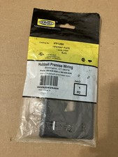2-Port Face Plate Black IFP12BK Hubbell Rear-Loading Single-Gang picture