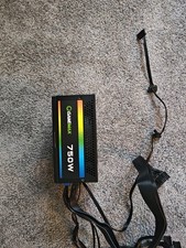 750W 80+ Gold Fully Modular Power Supply PSU RGB Fan White Sleeved PCIe GameMax picture