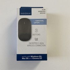 Insignia - Wireless Optical 3-Button Travel Mouse - Slim - Black - NEW picture