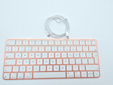 Apple Magic Keyboard with Touch ID A2449 Wireless Bluetooth Rose Gold W/ Cable. picture