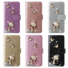 Diamond Fox Card Wallet Cover Case For S26 S25 S24 S23 S22 S20 S10 S8 S9 S21 picture