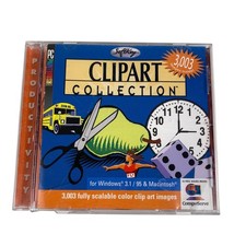 SoftKey PC Paintbrush Clipart Collection 3003 Images Windows 95 Mac CD-ROM 1996 picture