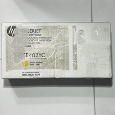 Genuine HP CE402YC Laserjet Print Cartridge Yellow M551 M570 M575 Damaged  Box picture