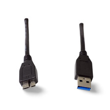 10ft USB 3.0 SuperSpeed Micro B Cable - Black picture