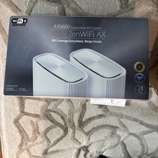 ASUS ZenWiFi AX6600 XT8 Tri-Band Mesh WiFi 6 System - 2-Pack Open Box White picture