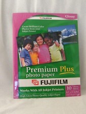 New FUJIFILM High Gloss Premium Plus Photo Paper . 10 Sheets 8.5 x 11 Inches picture