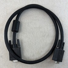 3FT VGA Monitor Extension Cable HD15 Male to Female High Resolution Coax Used. picture