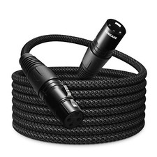 SONICAKE XLR Microphone Cable Male to Female 3 Pin Nylon Braided 10 Feet/6 Feet picture