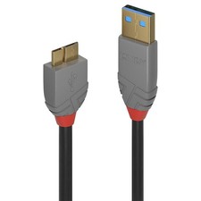 Lindy 2m USB 3.2 Type A to Micro-B Cable, 5Gbps, Anthra Line 2m Anthra Line picture