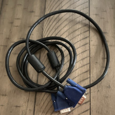 VGA/SVGA D-Sub DE-15 15-Pin Male to Male Cable w/ Ferrite Black Blue picture