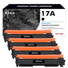 4 Pack CF217A Toner Compatible With HP 17A Laserjet MFP M130nw M130fw Pro M102w picture