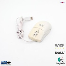 Logitech Mo42uoa Mouse USB Port Dell Wyse All PC Computers 770506-11L White picture
